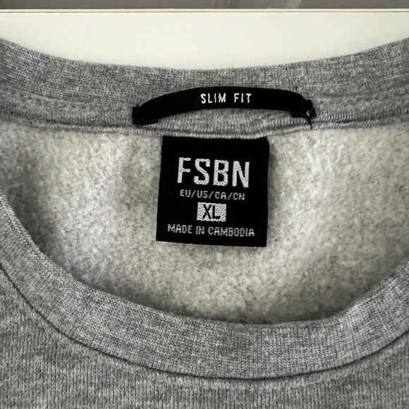 FSBN Mens XL Gray Sup?‎ Graphic Print Long Sleeve Pullover Sweatshirt - Picture 3 of 7